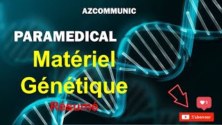 Matériel Génétique ( Vlog Résumé de Cours Paramedical)