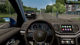 City Car Driving - Volkswagen Amarok 3.0 TDI | Street Racing screenshot 4