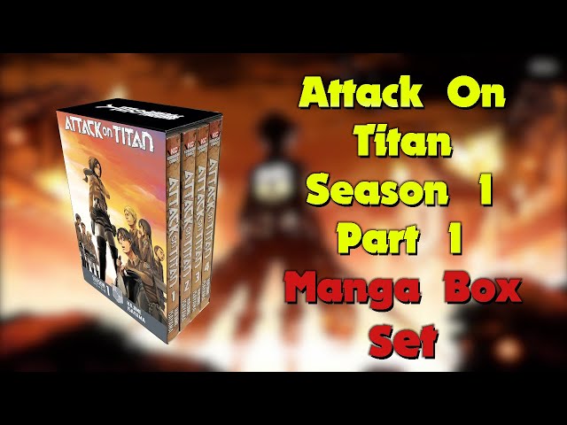 Attack on Titan Season 1 Part 1 Manga Box Set  