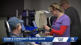 KSBW 8 Community Blood drive draws donors amid critical blood shortage