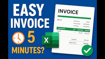 Create Invoice in Excel (Free Template) | Quick Tutorial #excel