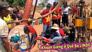 Quanglinhvlogs || Khoan Giếng Nước Sạch Cho Người Dân Bản Địa Châu Phi ( Ở Quê Bà LINDO )