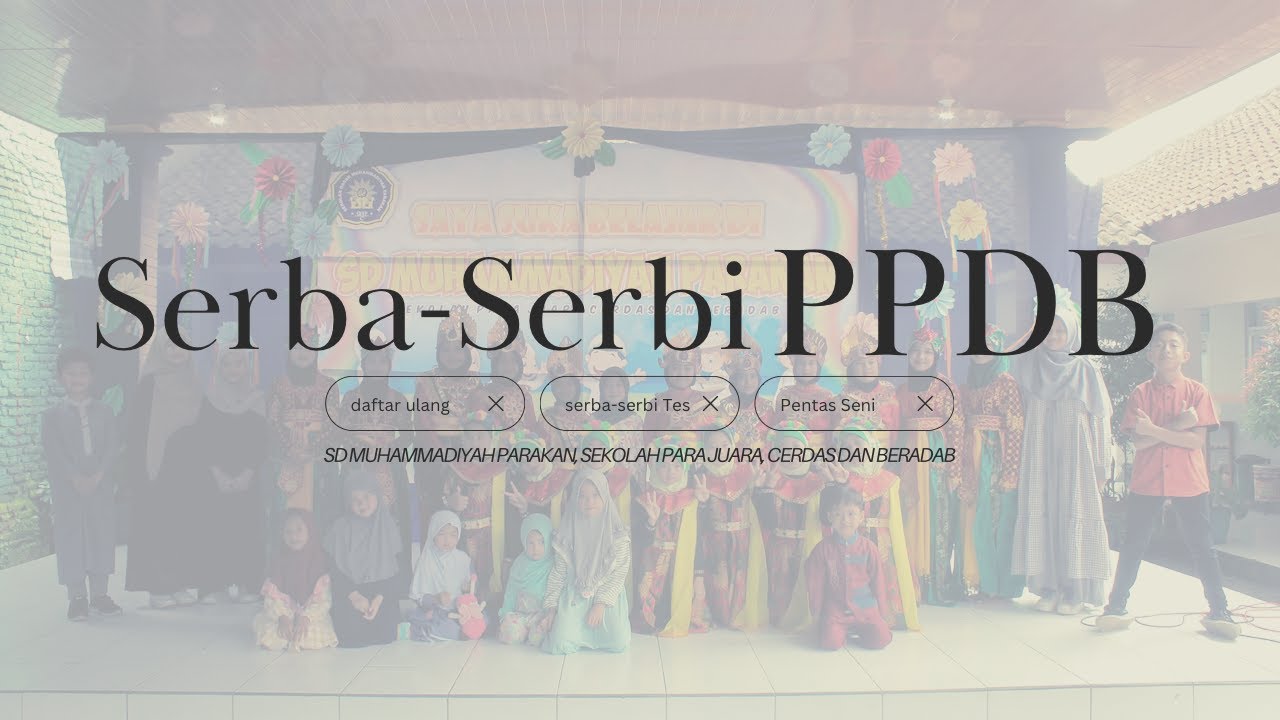 Selamat datang Siswa-Siswi Baru di SD Muhammadiyah Parakan.