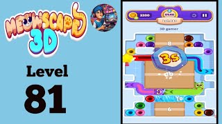 Meowesacoe 3D level  81 solution and walkthrough 