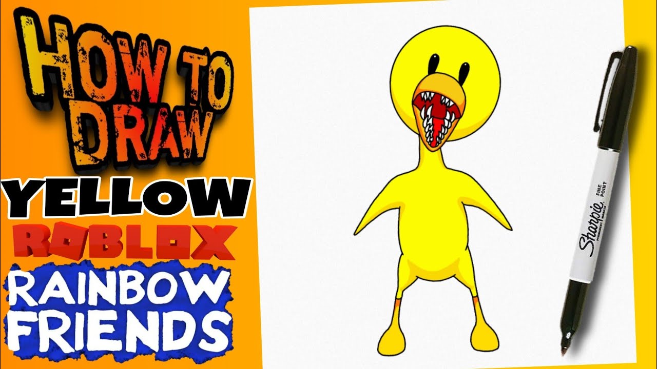 HOW TO DRAW YELLOW From ROBLOX RAINBOW FRIENDS Como Dibujar A Yellow HOW TO DRAW YELLOW From ROBLOX RAINBOW FRIENDS Como Dibujar A Yellow
