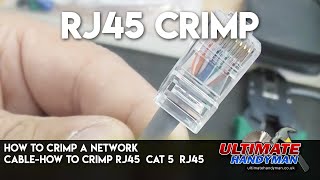 how to crimp a network cable-how to crimp rj45 | cat 5 | rj45