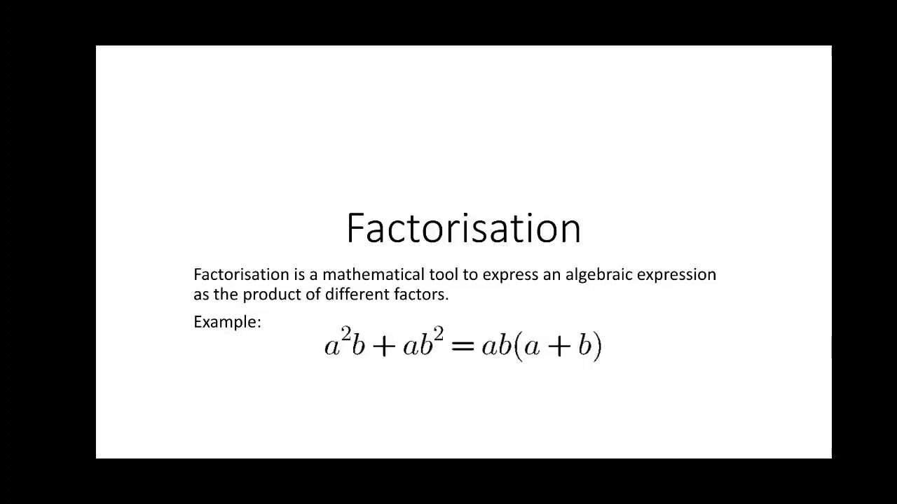 Factorisation of binomials for class 9 - YouTube