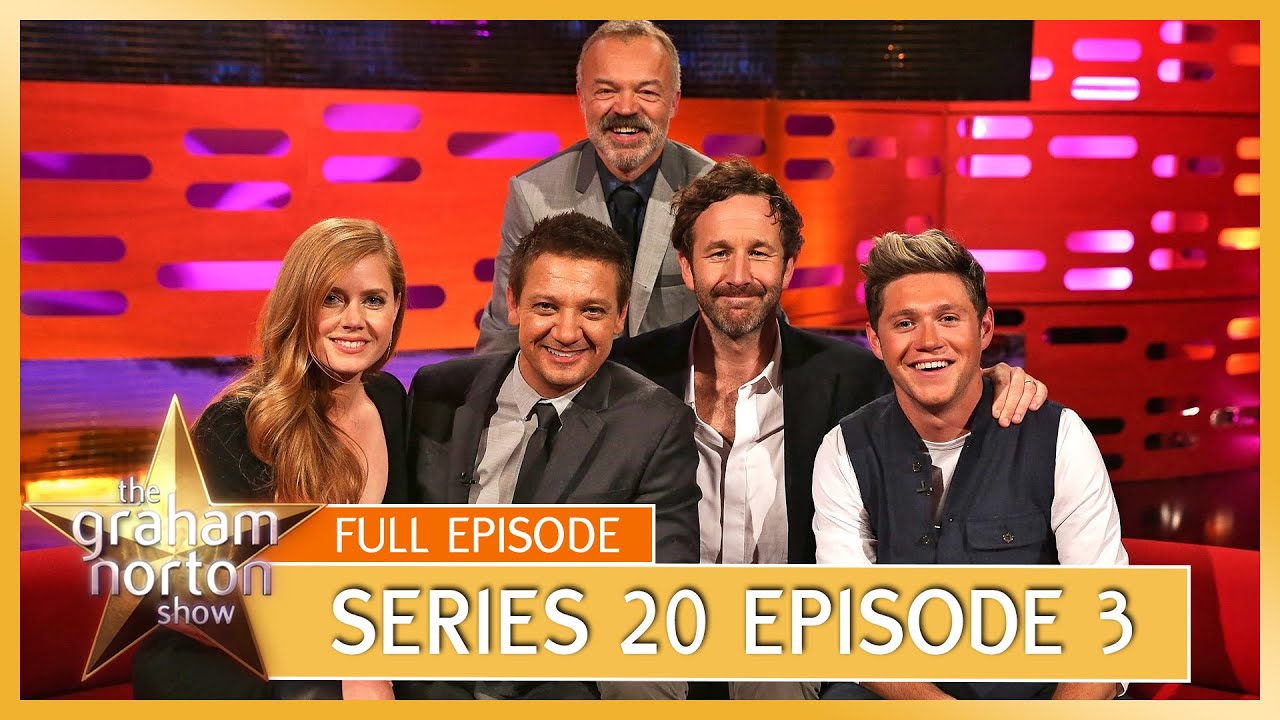 S20 E03 – The Graham Norton Show | Full Episode | Amy Adams, Jeremy Renner, Chris O’Dowd
