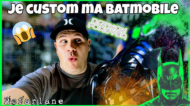J'ai custom ma Batmobile Batman forever de Mcfarlane !!!