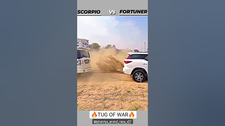 Mahindra Scorpio vs Toyota Fortuner Tug of War 🔥