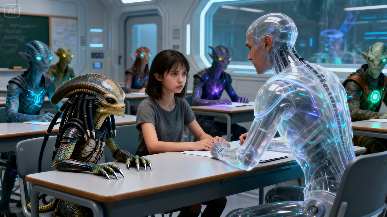 A Predator Cub Took the Seat Beside the Deathworld Girl, The Teacher Nodded And Got Scared   HFY