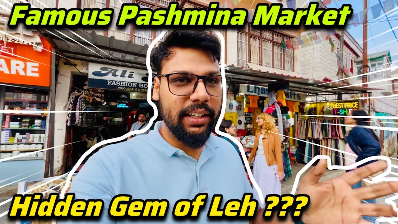 Exploring Leh's Famous Pashmina Market 🧶🧵