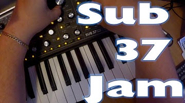 Moog Sub 37 Jam + MS20 kick