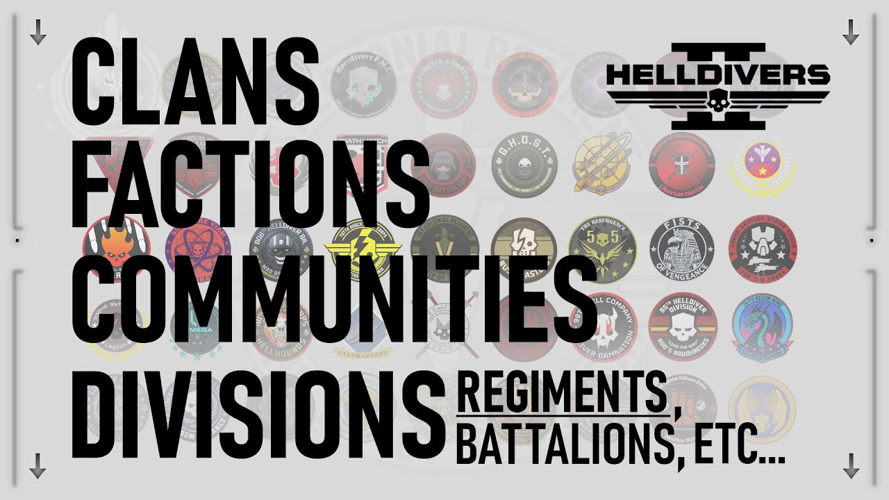 Кланы из Helldivers 2: Путеводитель по самой глубокой кроличьей норе сообщества | С участием @Sup...