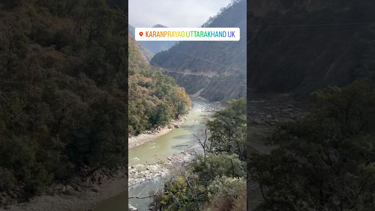 Video thumbnail: #incredibleindia #travel #beautifuldestinations #alaknandariver #uttarakhand