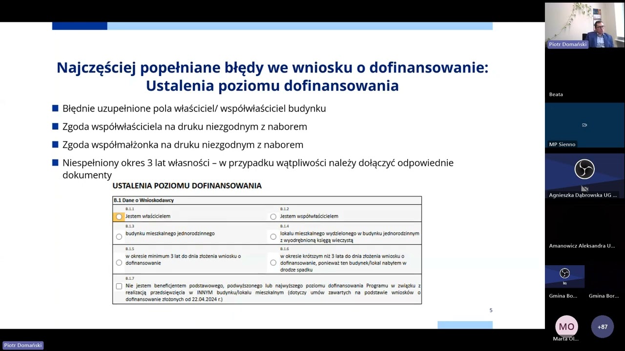 Poniedziałki z czystym Powietrzem WFOŚiGW w Warszawie 12.01.2026 r.