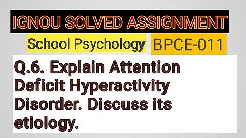 IGNOU SOLVED ASSIGNMENT BPCE-011 Q.6