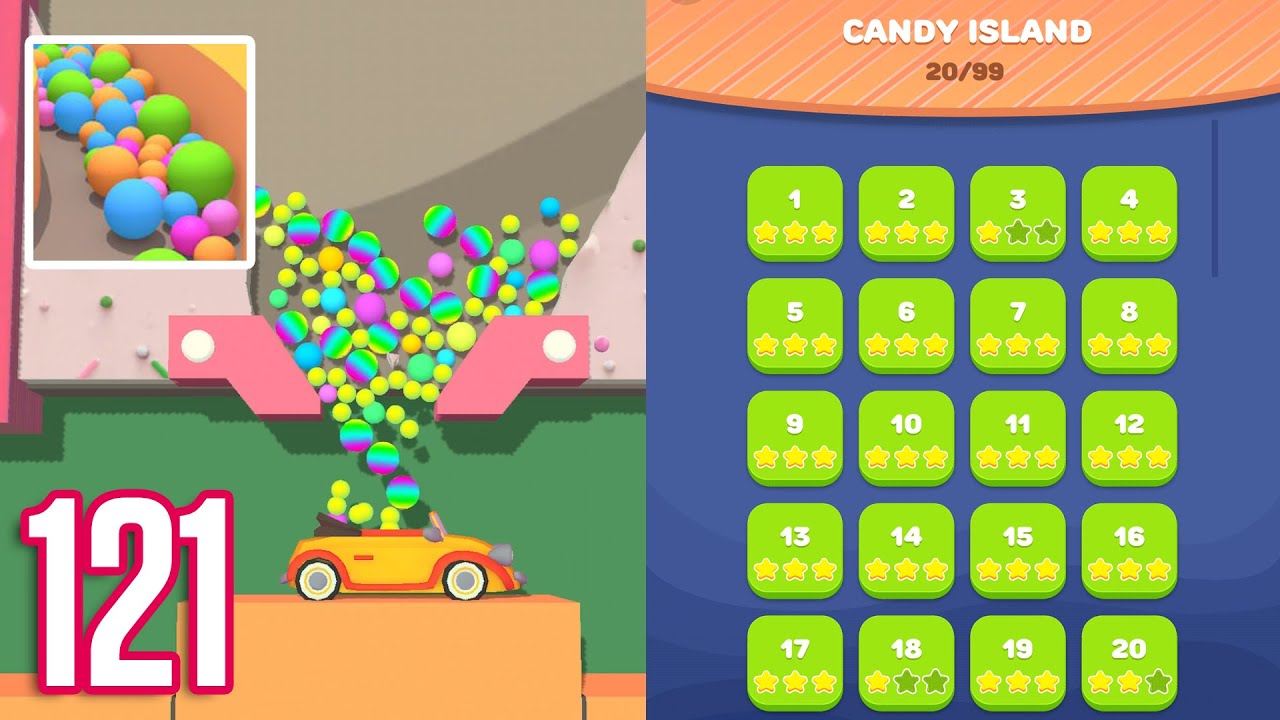 SAND BALLS CANDY ISLAND ALL LEVELS 20 GAMEPLAY WALKTHROUGH PART 121