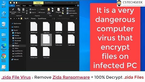 .zida File Virus : Remove Zida Ransomware + 100% Decrypt .zida Files