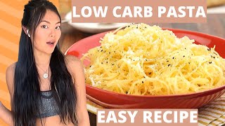 Easy LOW CARB pasta noodles / Low Carb Spaghetti /  EASY KETO friendly pasta recipe Details