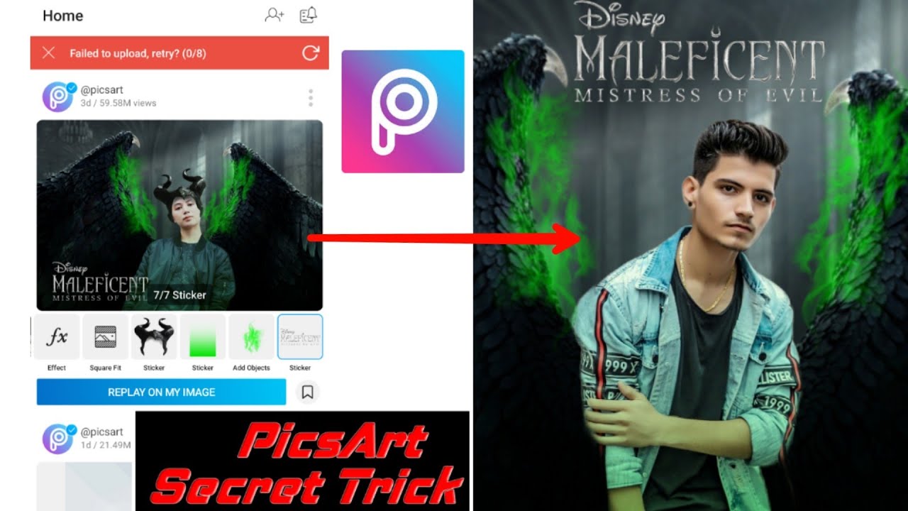 PicsArt Secret Trick | 1 click photo  Editing in picsArt | Latest Trick picsArt 2019