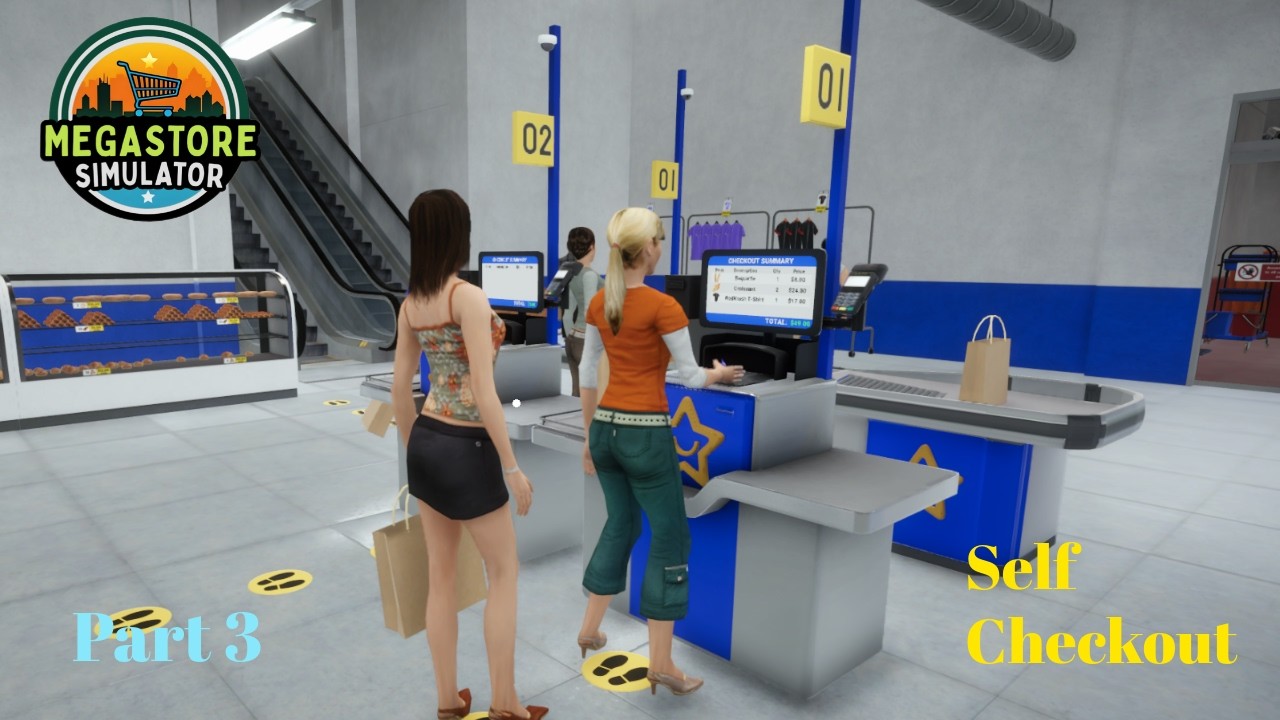 Установка кассы самообслуживания в магазине | Геймплей Megastore Simulator | Сезон 1, часть 3