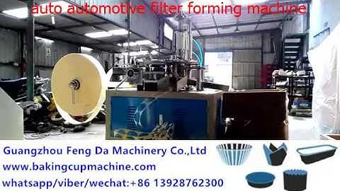 automotive filter forming machine
