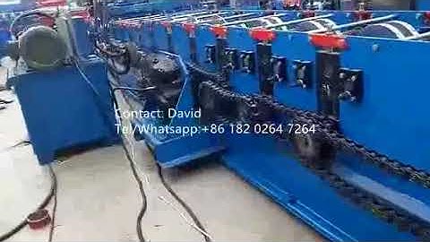 Interchangeable CZ Channel Purlin Roll Forming Machine With Punching Hole