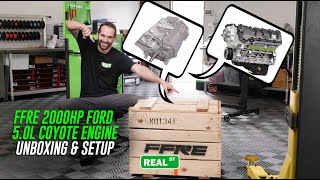 FFRE Stage 3 Ford 5.0L Coyote | From Short Block to Long Block - Unboxing & Assembly Profile