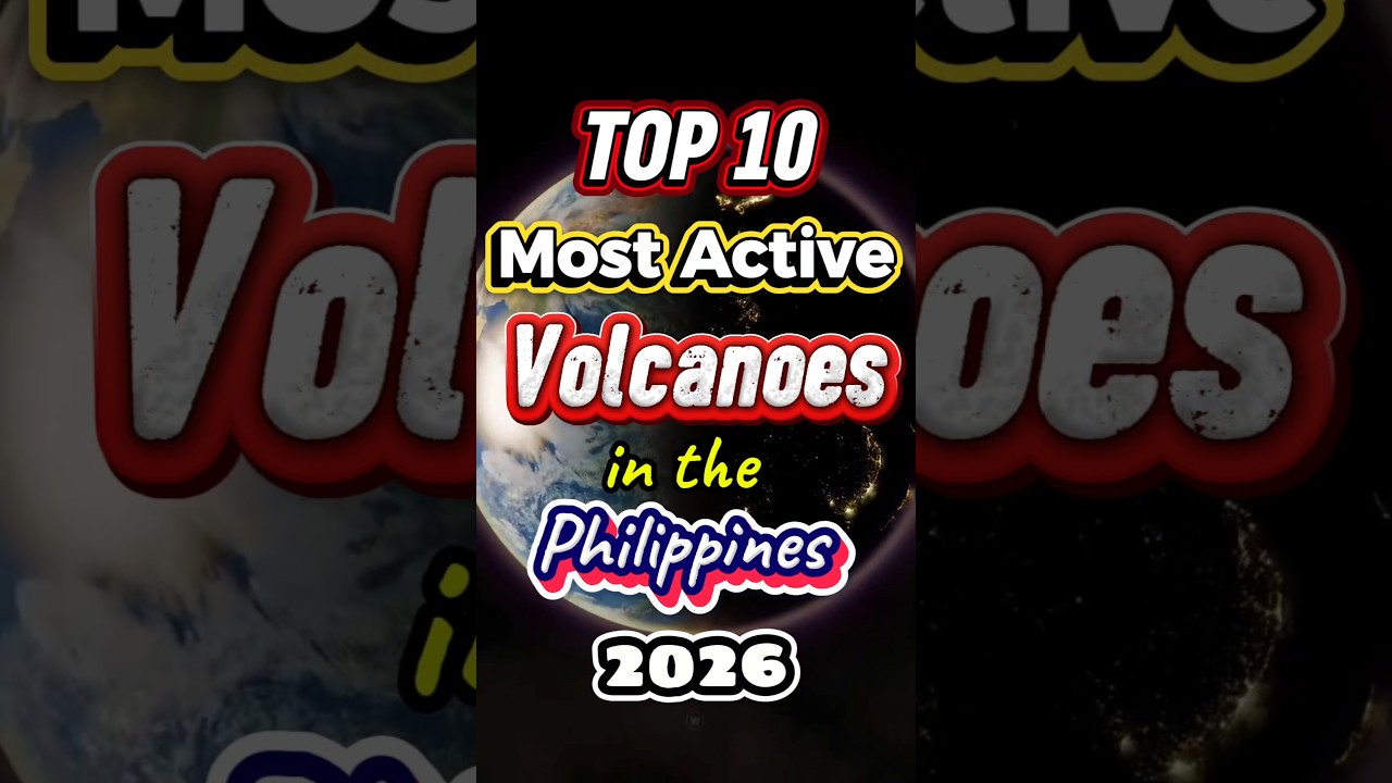 Top 10 Most Active Volcanoes in the Philippines 🌋🔥#top10 #active #volcano #philippines  #shorts