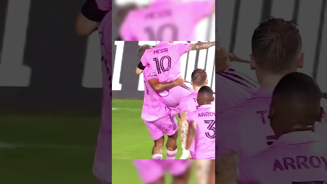 MESSI After HUGGING LeBron JAMES At His DEBUT For INTER MIAMI #shorts #football #messi #lebronjames