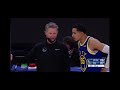 Last minute of Golden State Warriors vs Utah Jazz intense game - NBA