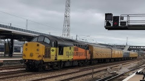 -2 Tone- NR DBSO 9702 on the test Train with class 37116 Trailing Flies Past Ashford International!