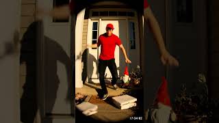 Pizza Delivery vs. Garden Gnome 😂 | Ring Cam Fail