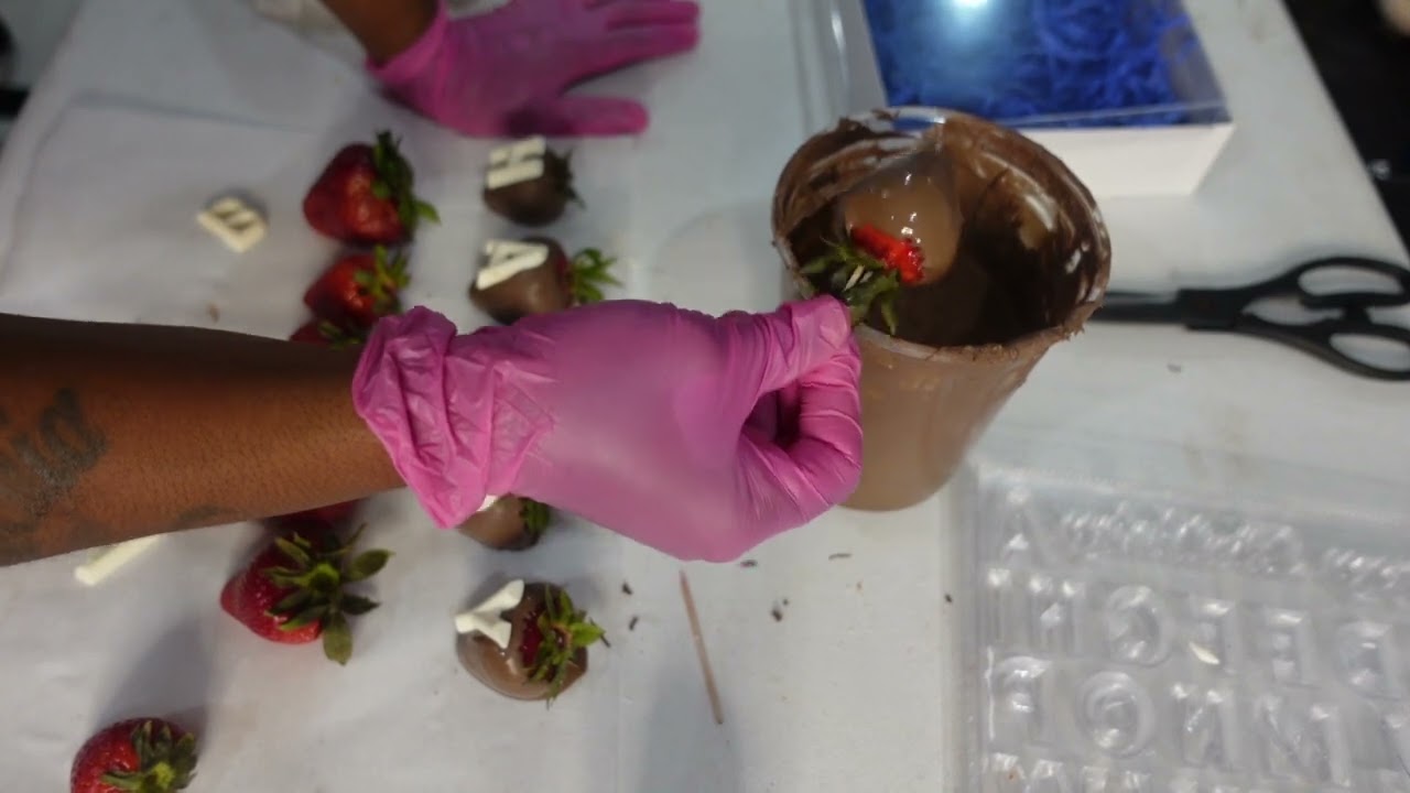 Chocolate Covered Strawberries with Letters Easy to Make Money or Give as A Gift