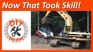 Moving a Skid Steer with a Big Excavator (#8)
A big excavator has to move a 13,000 pound skid steer out of harm’s way before it pushes down a huge white oak tree. Also, you’ll see a unique way of freeing a chainsaw pinched in a tree limb. Please excuse the standard definition video. This was shot in 2009 before we had an HD camcorder.
Equipment Featured:
Takeuchi TL150 Skid Steer
Catepillar 322B Excavator Moving a Skid Steer with a Big Excavator (#8)