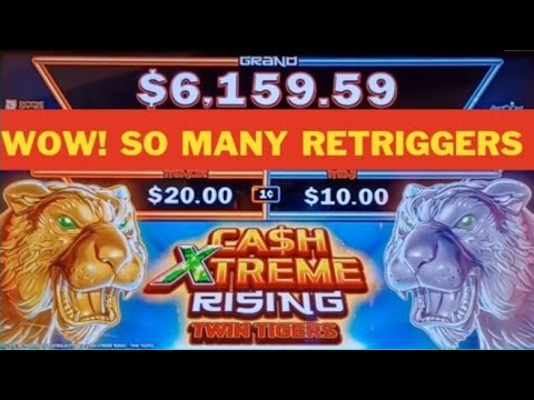 Cash Xtreme Rising Twin Tigers - Free spins retriggers @choctawcasinos  #casino #money #fypシ