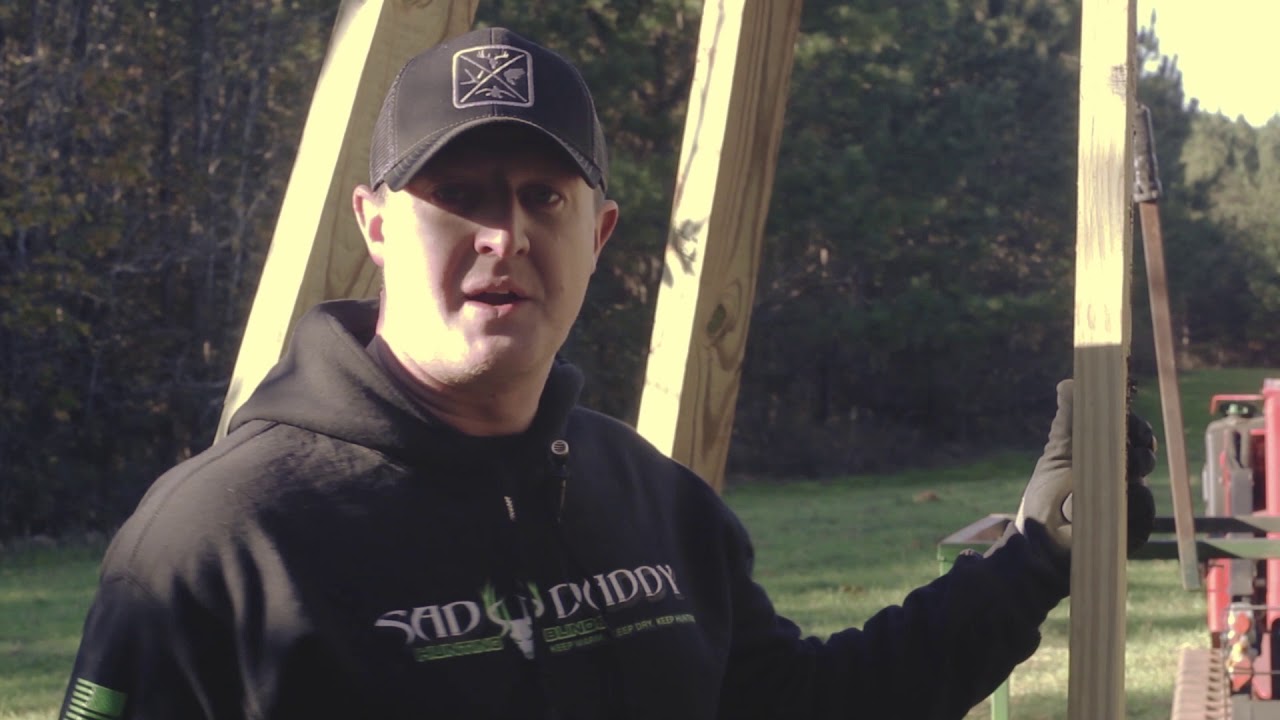 Sad Daddy Hunting Blinds How to setup your Sad Daddy Blind YouTube