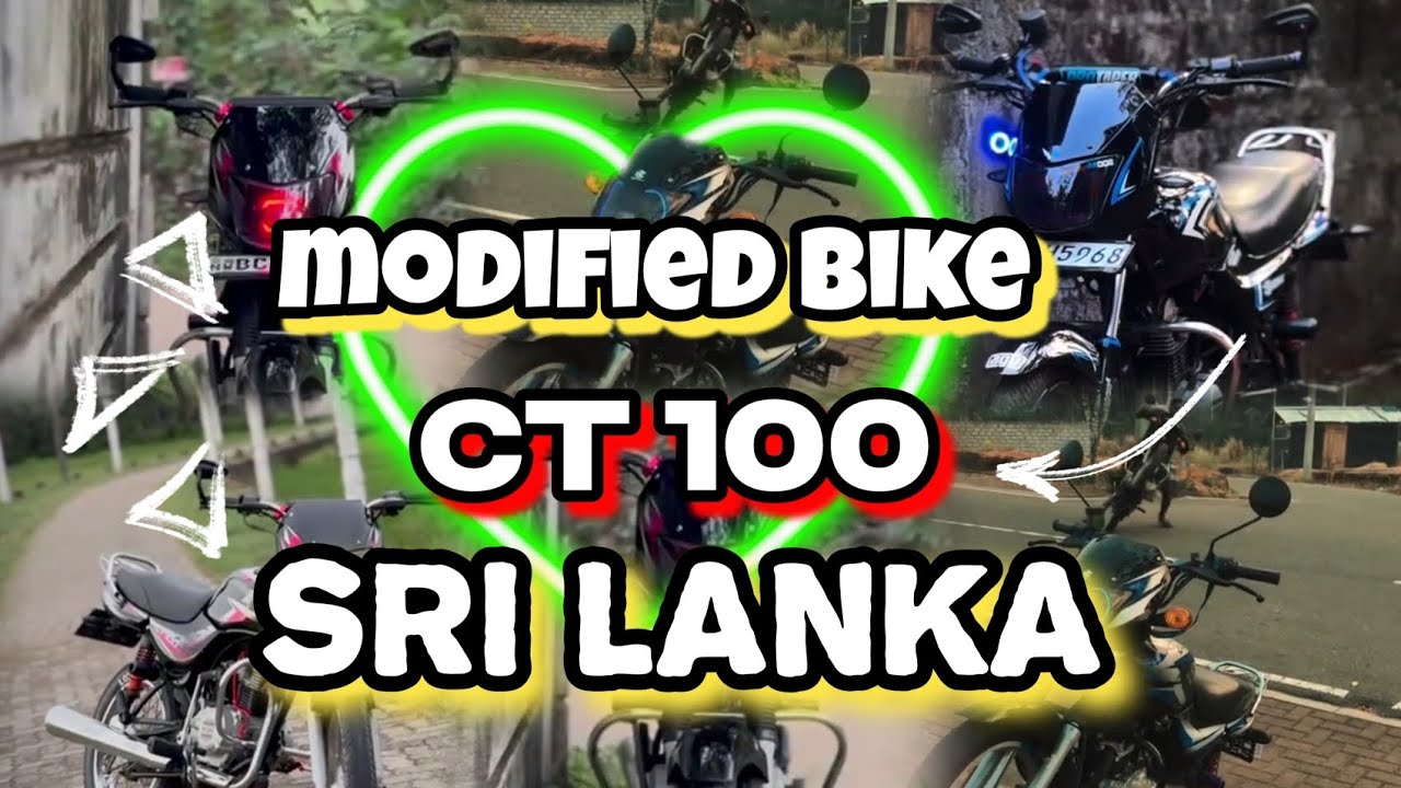 modified bike in sri lanka ⚡| bajaj ct 100 bike modified lanka ⚡@SLbike ...