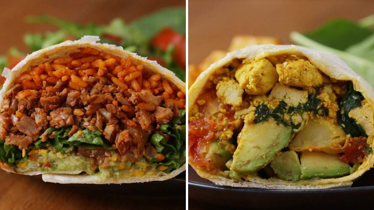 How To Make Meatless Burritos With Tofu And Cauliflower • Tasty