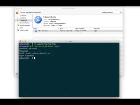 Docker using native OS credentials store