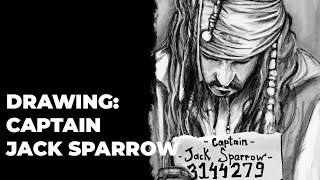 Captain Jack Sparrow (Long Version) - Digital Art Creation Replay - Time lapse - 4x