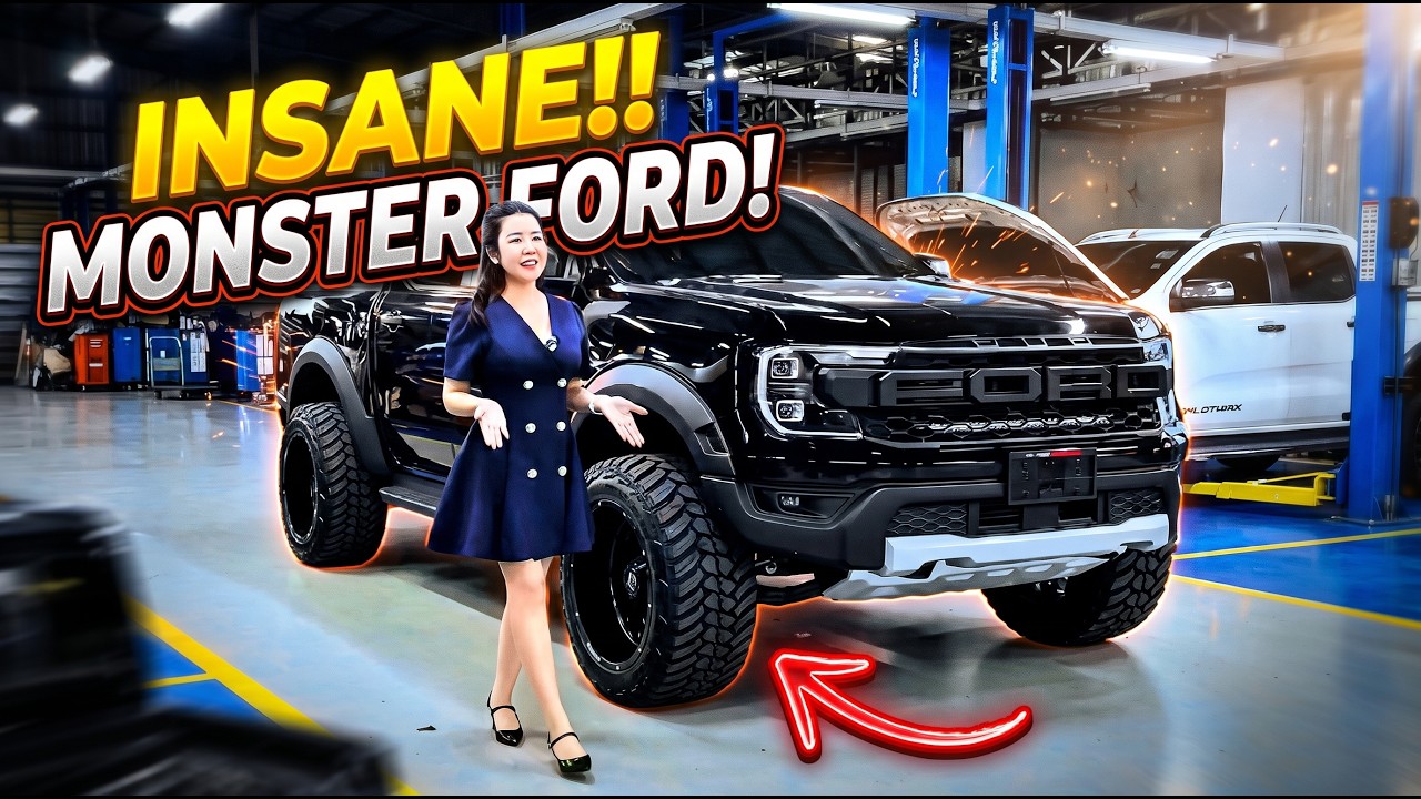 Insane!! Monster Ford! Ranger XLS Raptor Style Very Big Wheels America ...