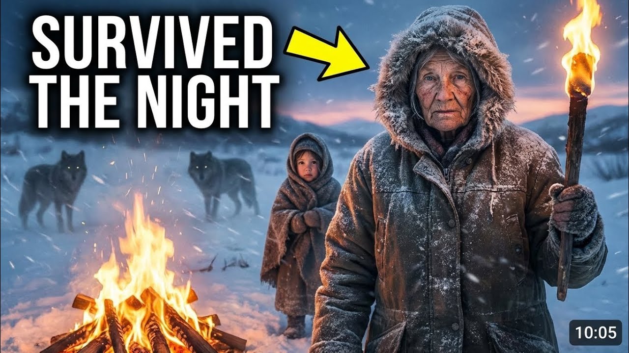 −71°C Extreme Cold Survival | Old Widow Protects Child from Wolves