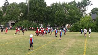 Practice run. Fullback dive for TD.