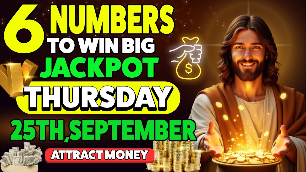 🙏GOD SAYS: 6 Lucky Numbers to Win Big JACKPOT on Thursday, September 25th, 2025 | Daily Prayer