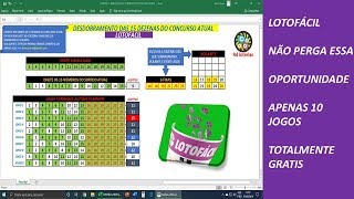 Lotofácil Reduzindo As 15 Dezenas Do Concurso Atual