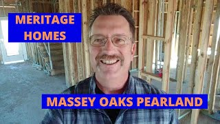 Meritage Homes Frame Walk in Massey Oaks Pearland New Homes