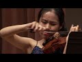 Risa Hokamura, violin | Prokofiev: Sonata No. 1, II. Allegro brusco