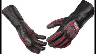 Lincoln Electric Roll Cage Welding/Rigging Gloves | Impact Resistant | Black Grain Leather |, Mediu